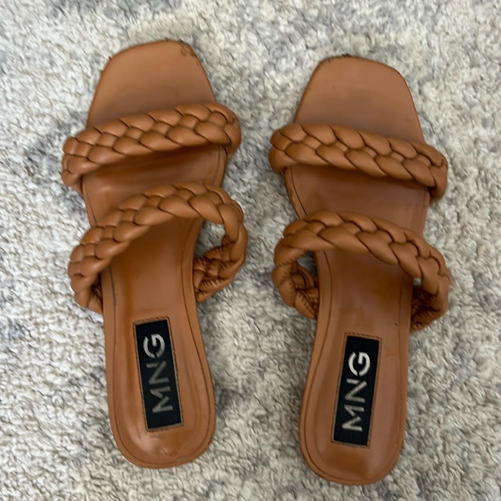 Mango camel sandals size 38